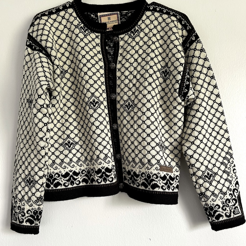 Dale of Norway Black and White Patterned Women's Sweater